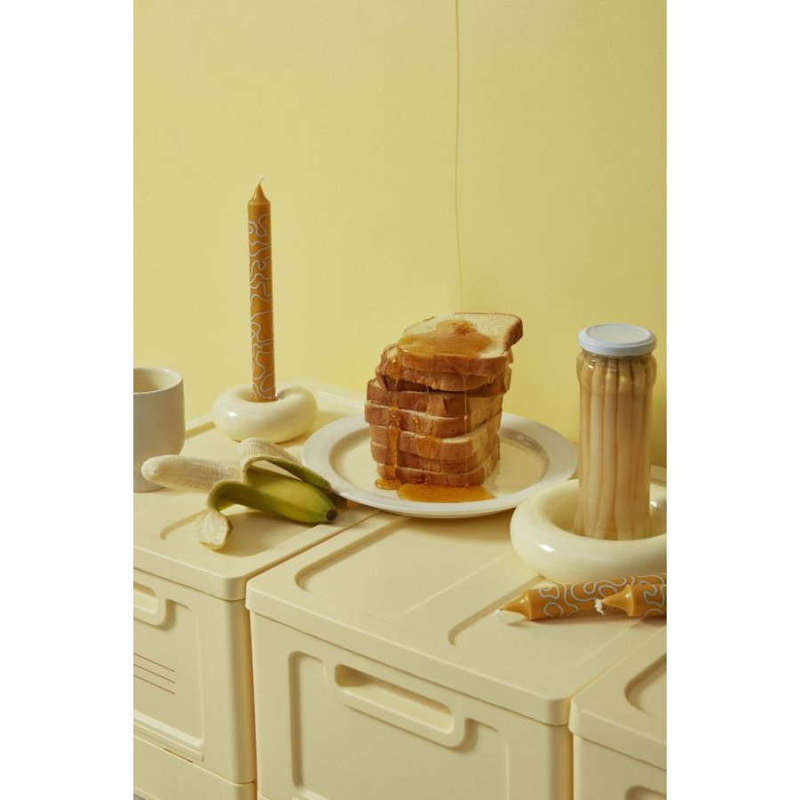 Studio About Bob Stumpenkerzenhalter �16 cm, Gelb