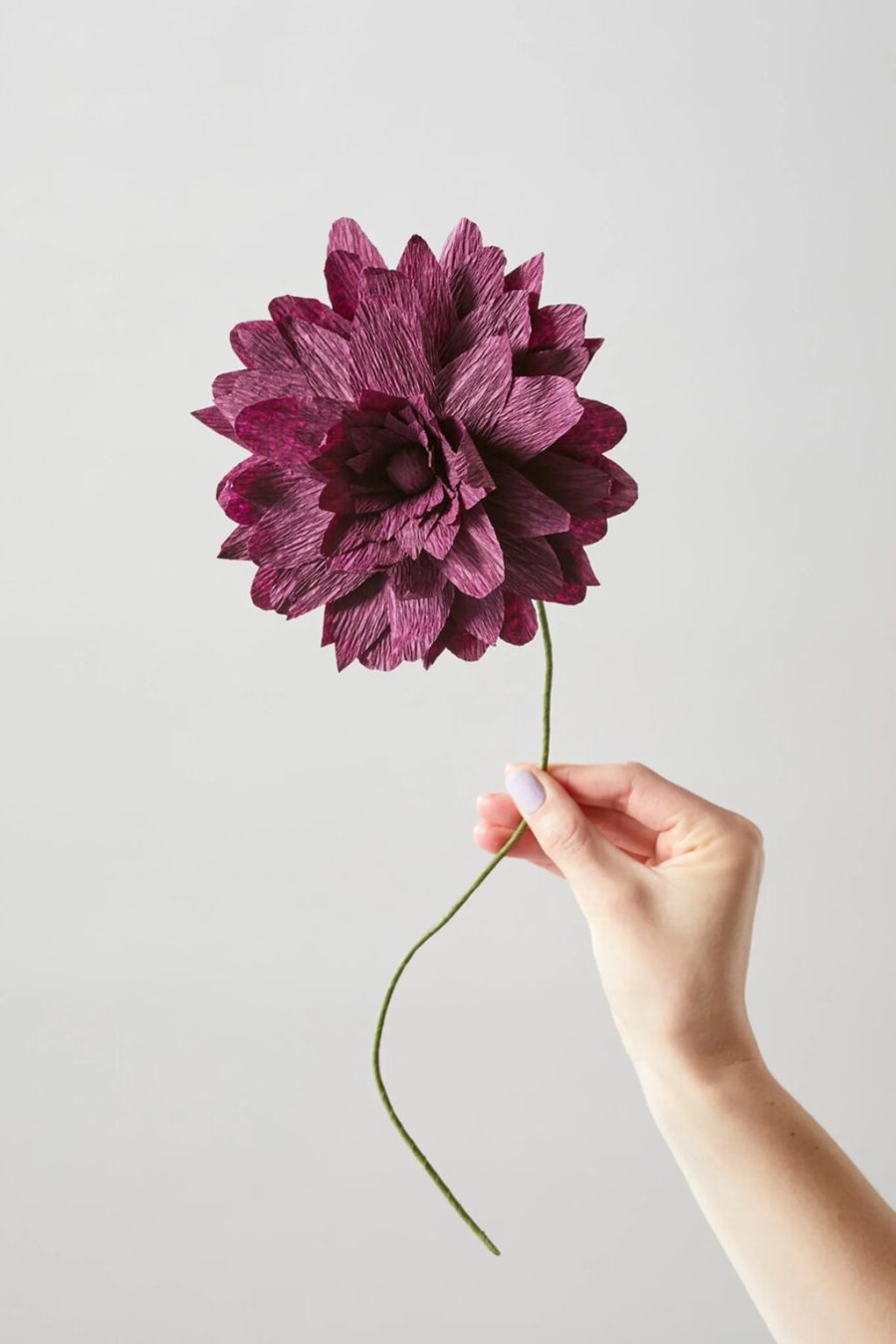 Studio About Papierblume Grand Dahlia 46 cm, Aubergine