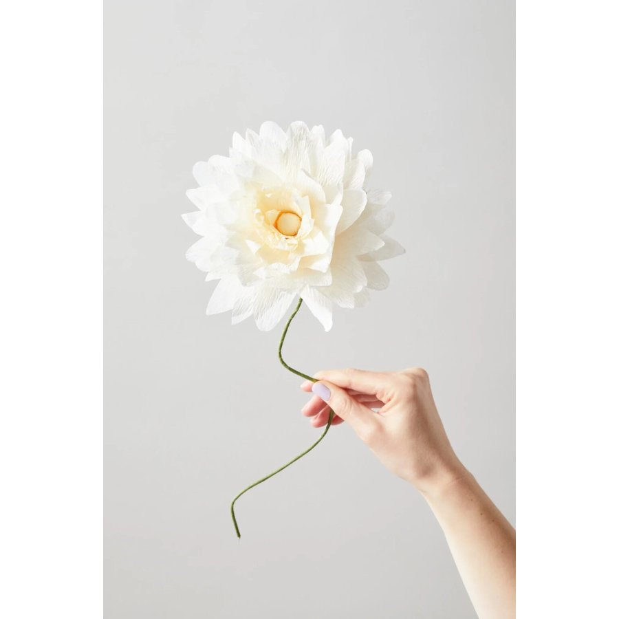 Studio About Papierblume Grand Dahlia 46 cm, Sand