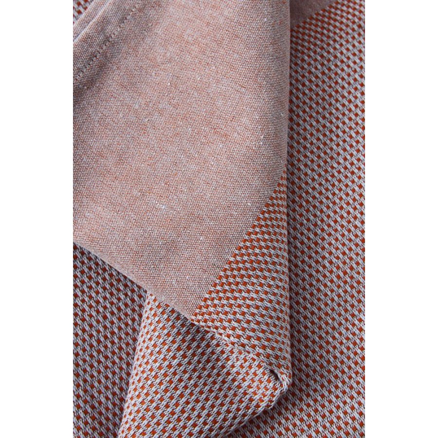 Studio About Decke 140x200 cm, Rot/Hellblau