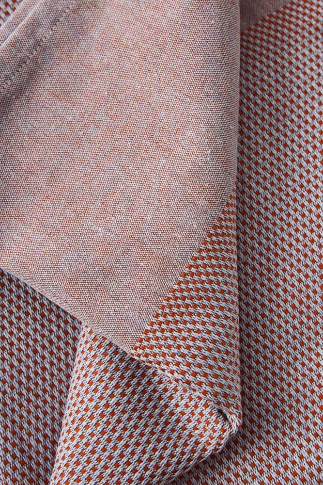 Studio About Decke 140x200 cm, Rot/Hellblau