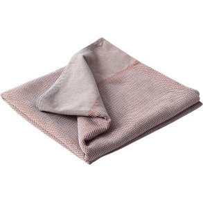 Studio About Decke 140x200 cm, Rot/Hellblau