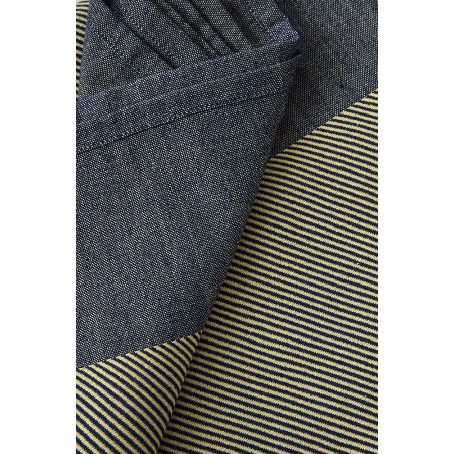 Studio About Decke 140x200 cm, Gelb/Dunkelblau