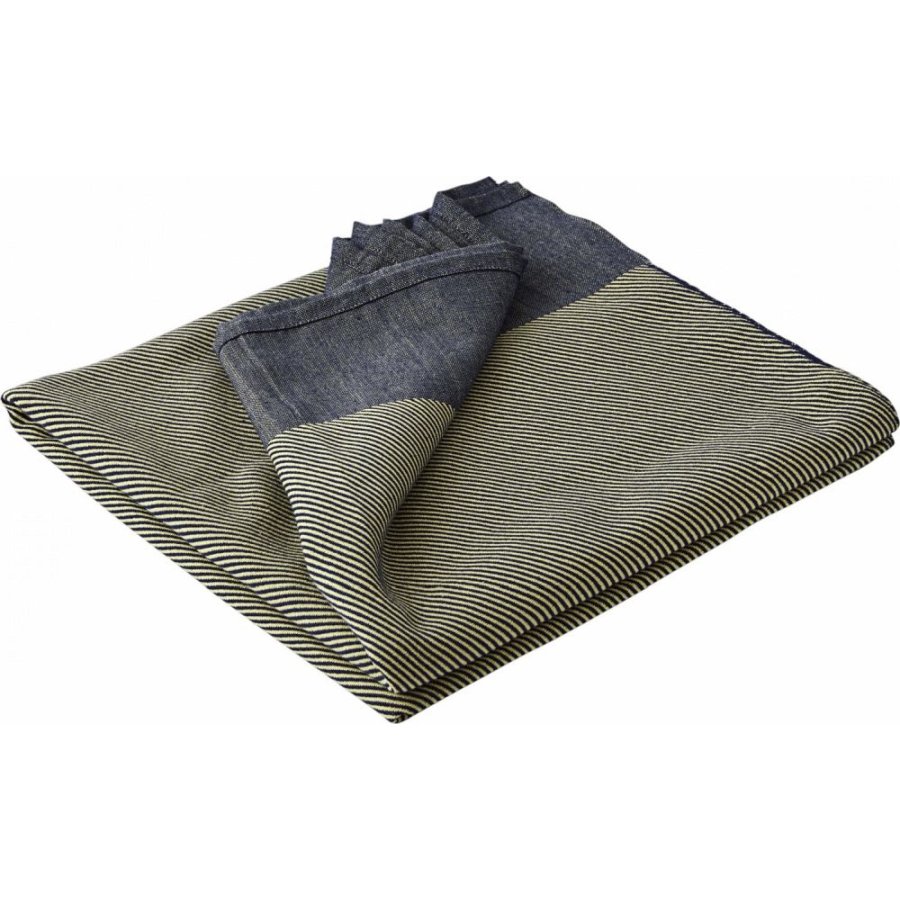 Studio About Decke 140x200 cm, Gelb/Dunkelblau