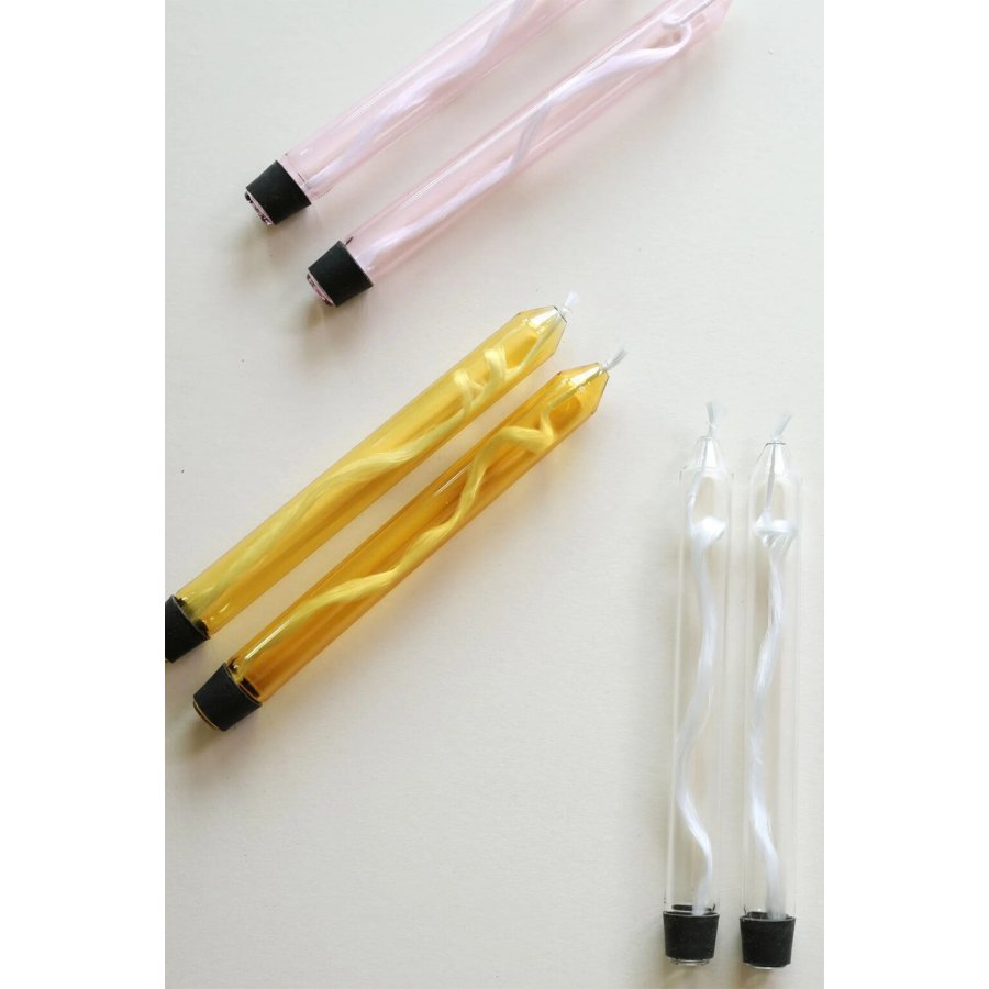 Studio About Kronelys Olie 2 stk. H21 cm, Rosa