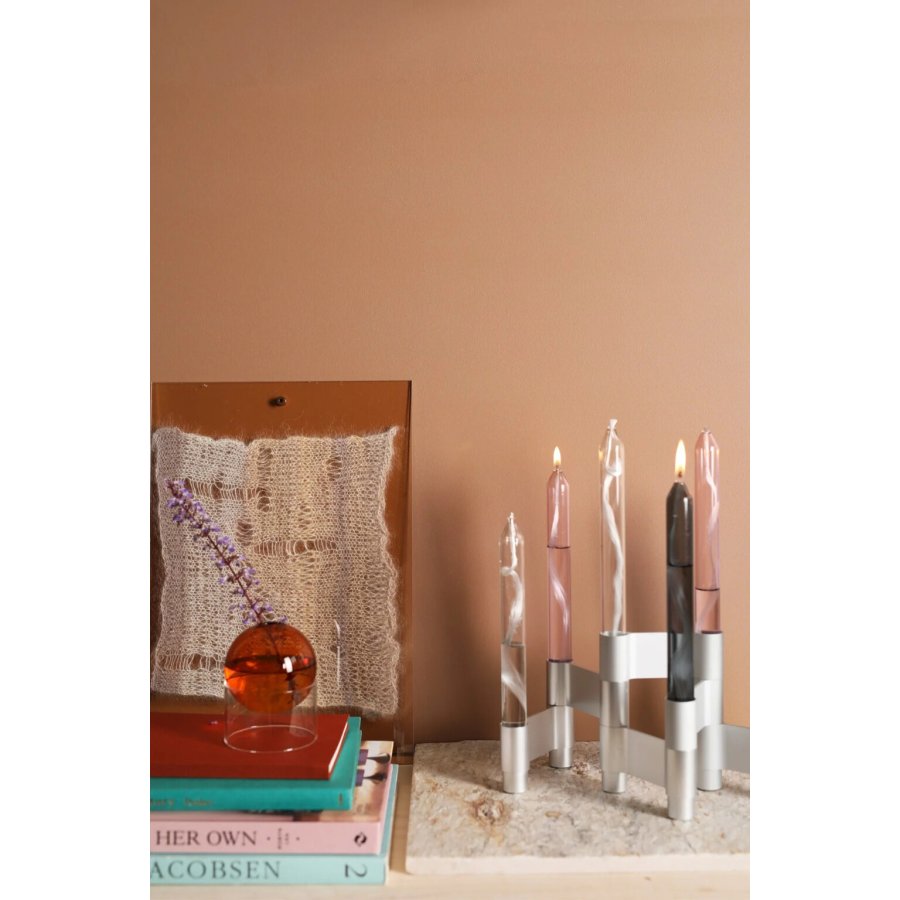 Studio About Kronelys Olie 2 stk. H21 cm, Rosa