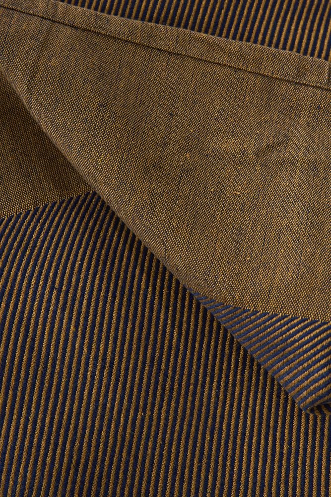 Studio About Decke 260x260 cm, Dunkelblau/Ocker