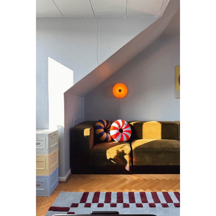 Studio About Float Kissen 40 cm, Dunkelblau/Ocker