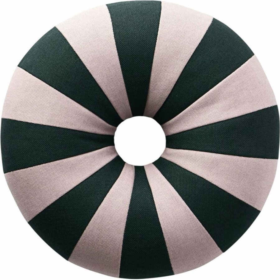 Studio About Float Kissen �40 cm, Dunkelgr&uuml;n/Rosa