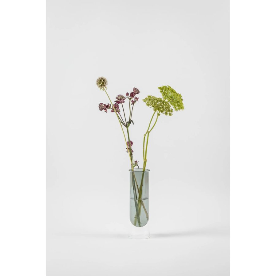 Studio About Flower Tube Vase H20 cm, Smoke