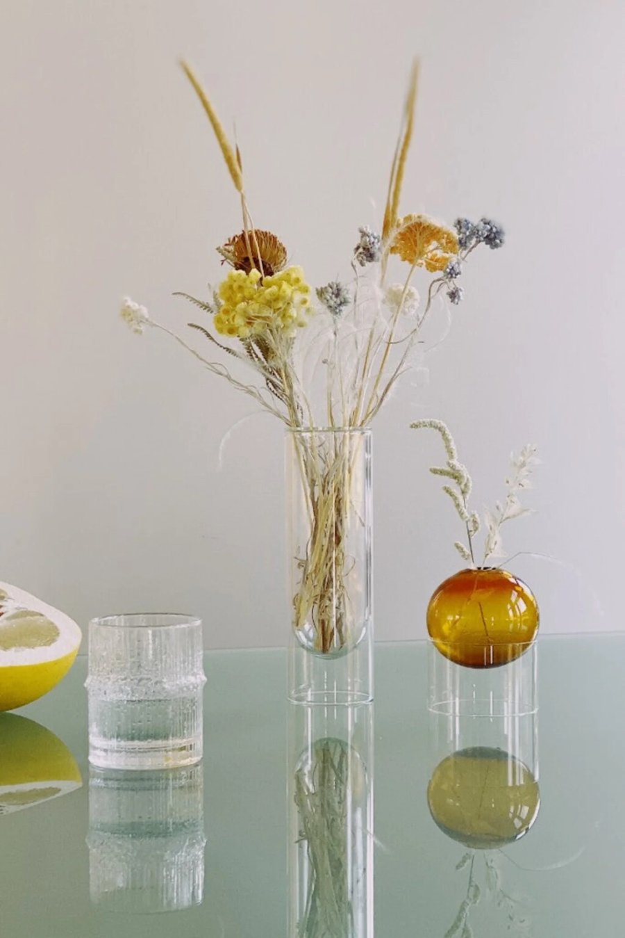 Studio About Flower Tube Vase H20 cm, Klar