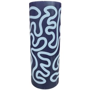 Studio About Blockkerze 7,8xH20 cm, Dunkelblau/Hellblau