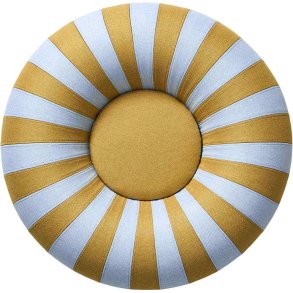 Studio About Float Pouf 80 cm, Blau/Ocker