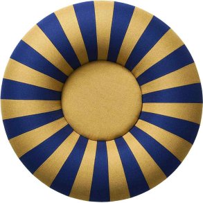 Studio About Float Pouf 80 cm, Dunkelblau/Ocker