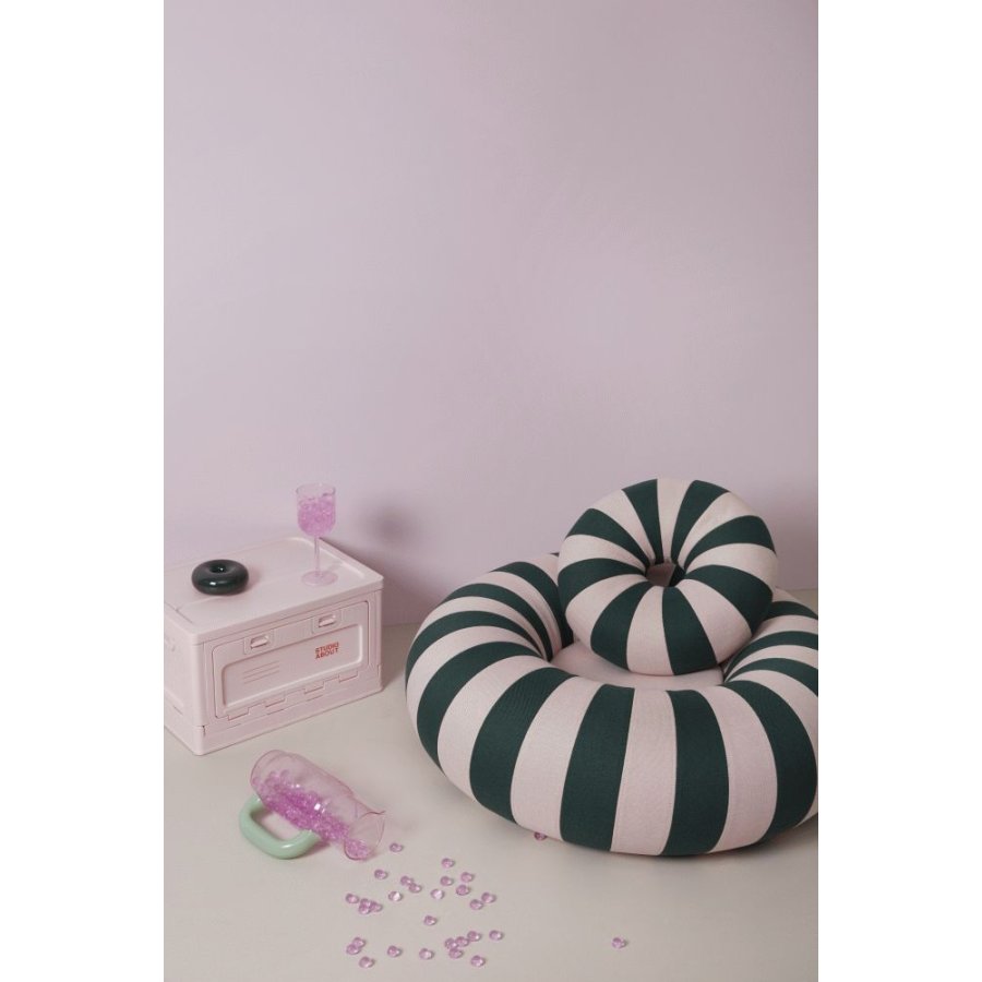 Studio About Float Kissen �40 cm, Dunkelgr&uuml;n/Rosa