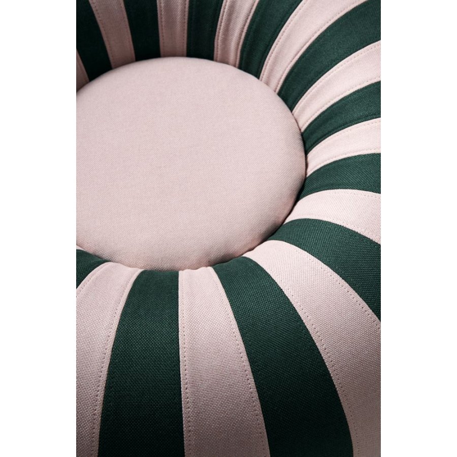 Studio About Float Pouf �80 cm, Dunkelgr&uuml;n/Rosa