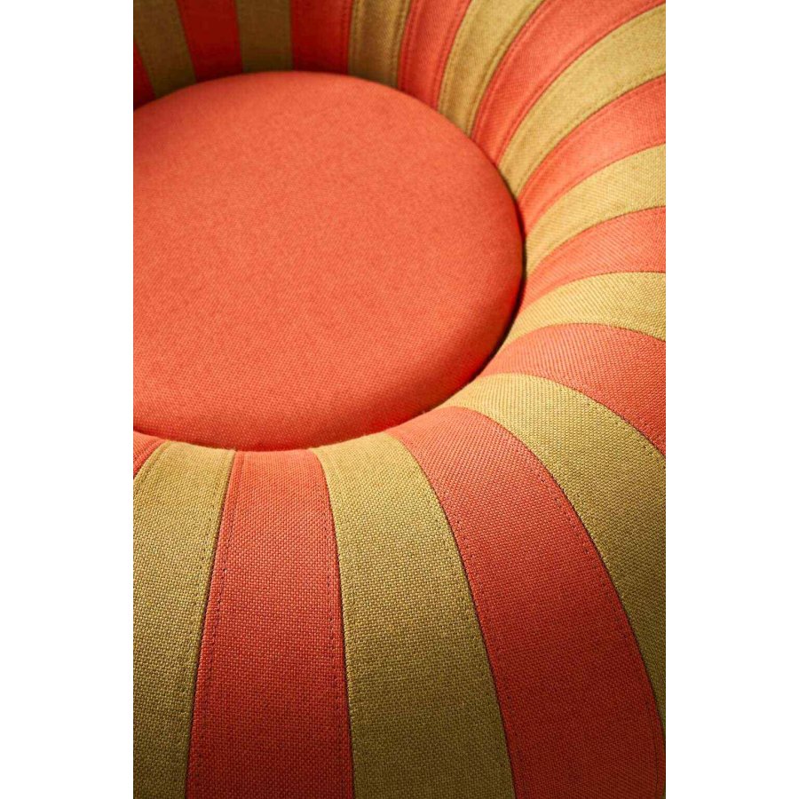 Studio About Float Pouf 80 cm, Ocker/Rot