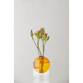 Studio About Standing Flower Bubble Vase H10 cm, Amber