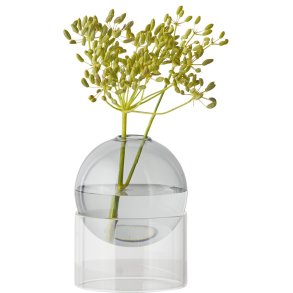 Studio About Standing Flower Bubble Vase H10 cm, Smoke