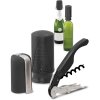 Pulltex Wein und Champagner Starter-3er Set, Schwarz