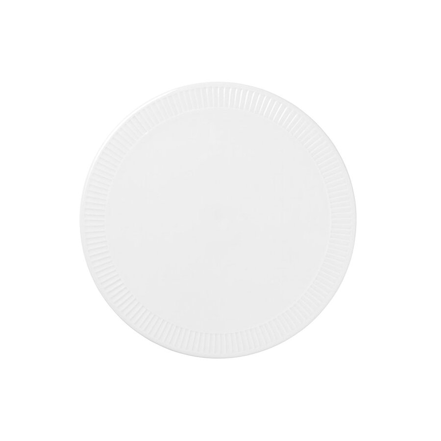 Pillivuyt Pliss Servierplatte rund 25cm, Wei