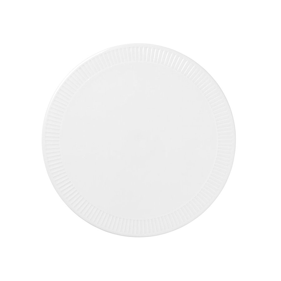 Pillivuyt Pliss Servierplatte rund 30cm, Wei