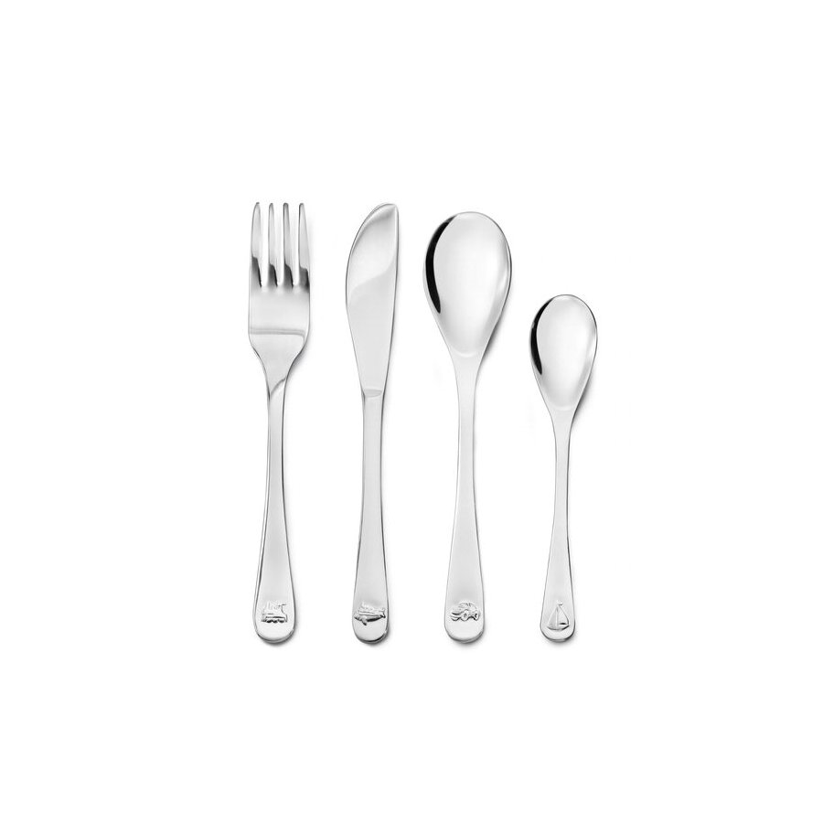 Bredemeijer B�rnebestik Travel 4 dele, blank st�l