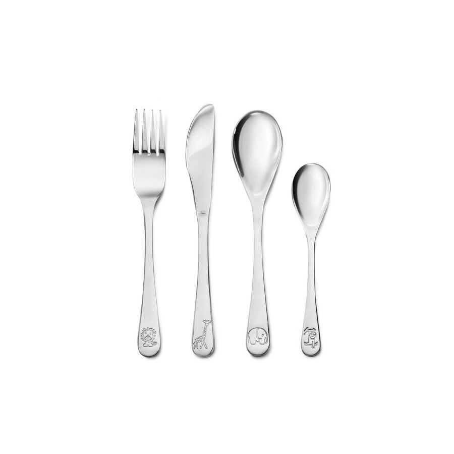 Bredemeijer B�rnebestik Miffy Zoo 4 dele, blank st�l