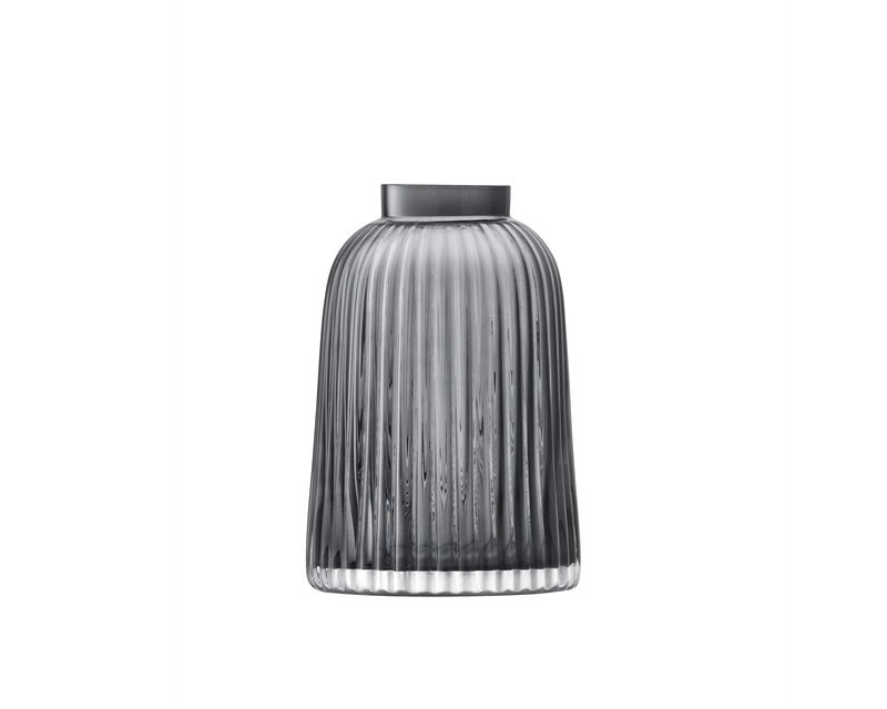 LSA Pleat vase grå H20cm Vaser Hjem.dk