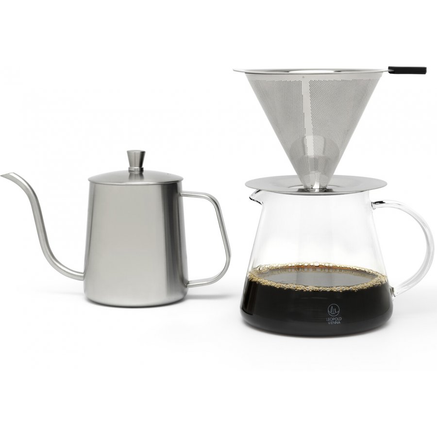 Bredemeijer Slow-kaffebryggerst 3 dele, Stl/klar