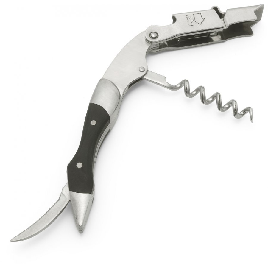 Bredemeijer Tjenerproptr�kker 12,2 cm, Mat st�l/sort