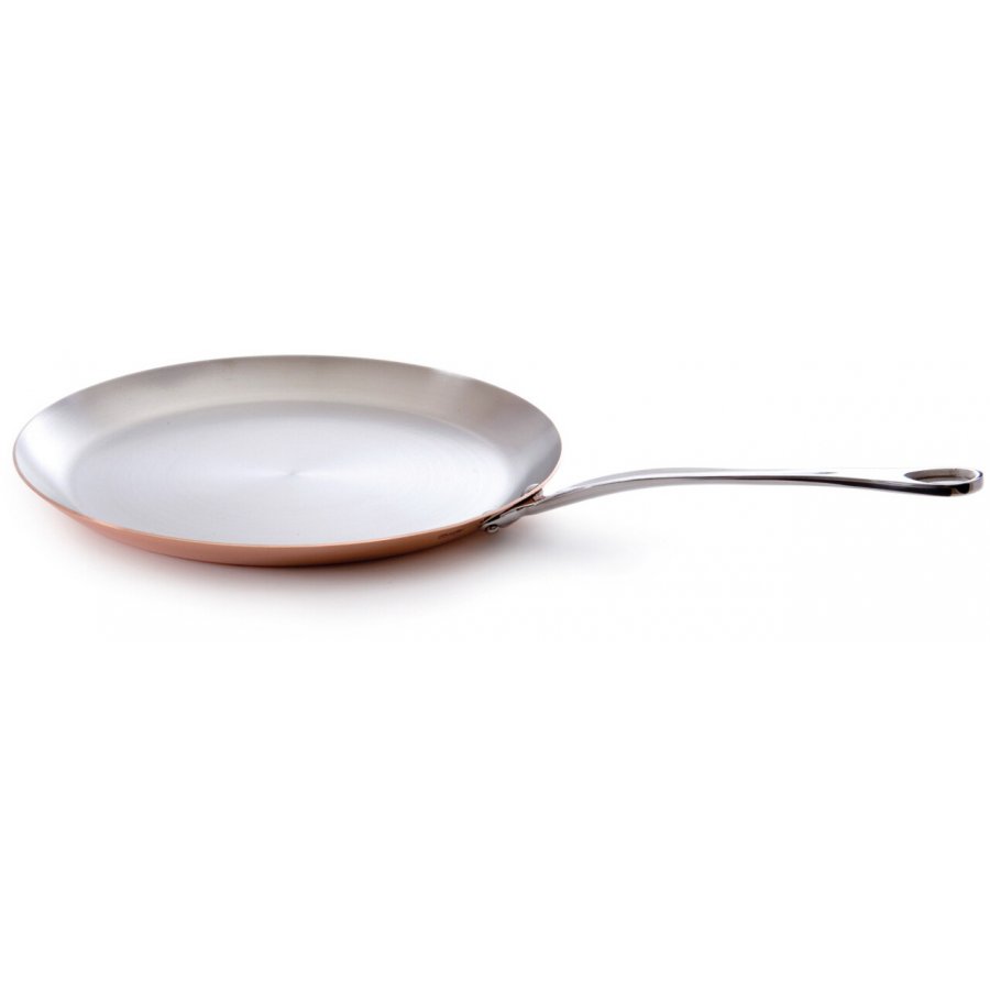 Mauviel M 150s Crêpepande/Pandekagepande 30cm, Kobber/Stl