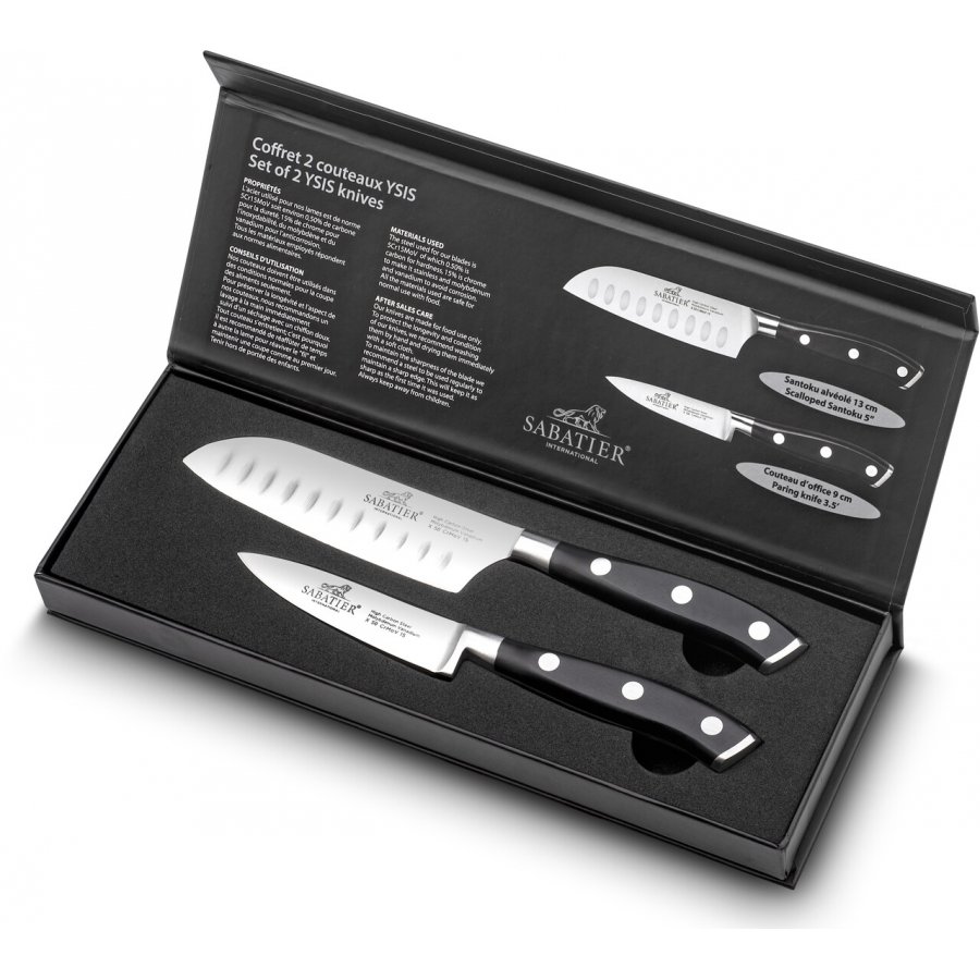 Lion Sabatier Ysis Knivst 2 Dele, Stl/Sort