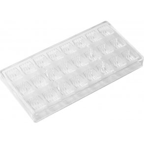 Patisse Chokoladeform rillet 24 stk, Klar