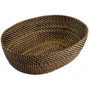 Bastian Oval Brødkurv 20 cm, Lys/Mørk Brun