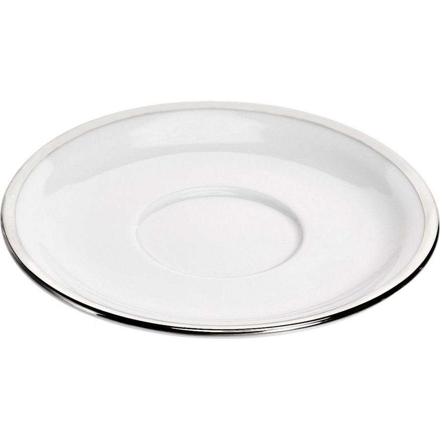 Pillivuyt Bistro Underkop 15 cm, Hvid/S�lv