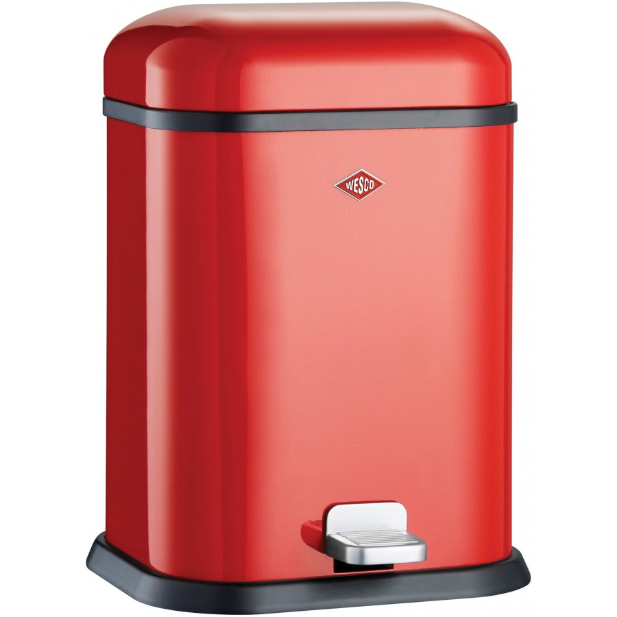 Wesco Single Boy 13L pedalspand, rd