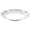 Pillivuyt Brasserie tallerken dyb 23 cm, hvid/sort