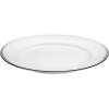 Pillivuyt Bistro Teller 31 cm, Wei/Silber