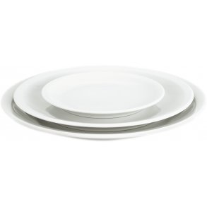 Pillivuyt Bourges Tallerken 24 cm, Hvid