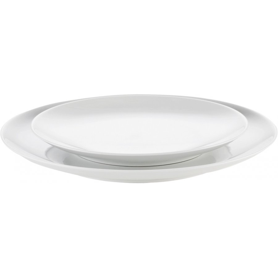 Pillivuyt Cecil Kagetallerken 19,5 cm, Hvid