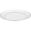 Pillivuyt Vienne Plissé Kagetallerken 17 cm, Hvid/platin