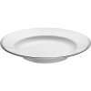 Pillivuyt Bistro Dyb Pastatallerken 26 cm, Hvid/Slv