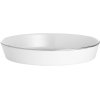 Pillivuyt Bistro Ovalt Fad 31 cm, Hvid/Slv