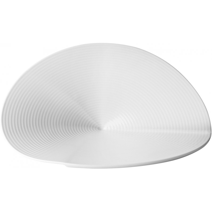 Pillivuyt Canope Prsentierteller mit Knick 29 cm, Wei