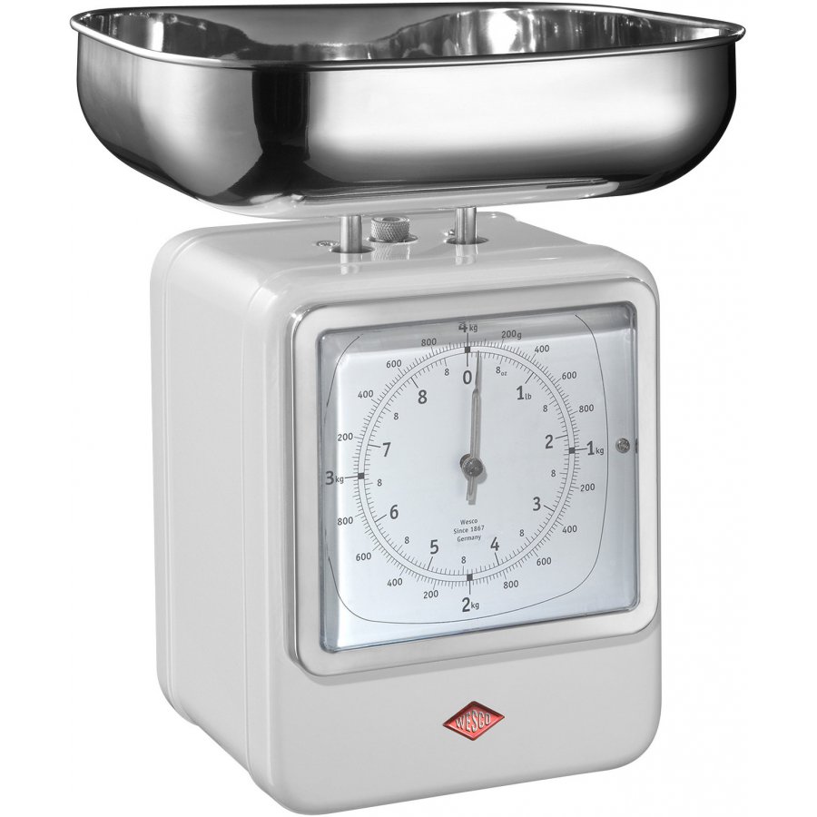 Wesco Retro kkkenvgt/ur 15 cm, hvid