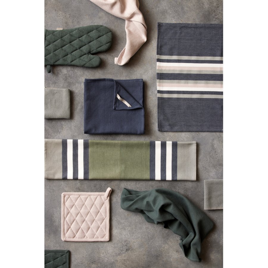 Bastian Karla Viskestykke 70x50 cm, Grn/Olive/Gr