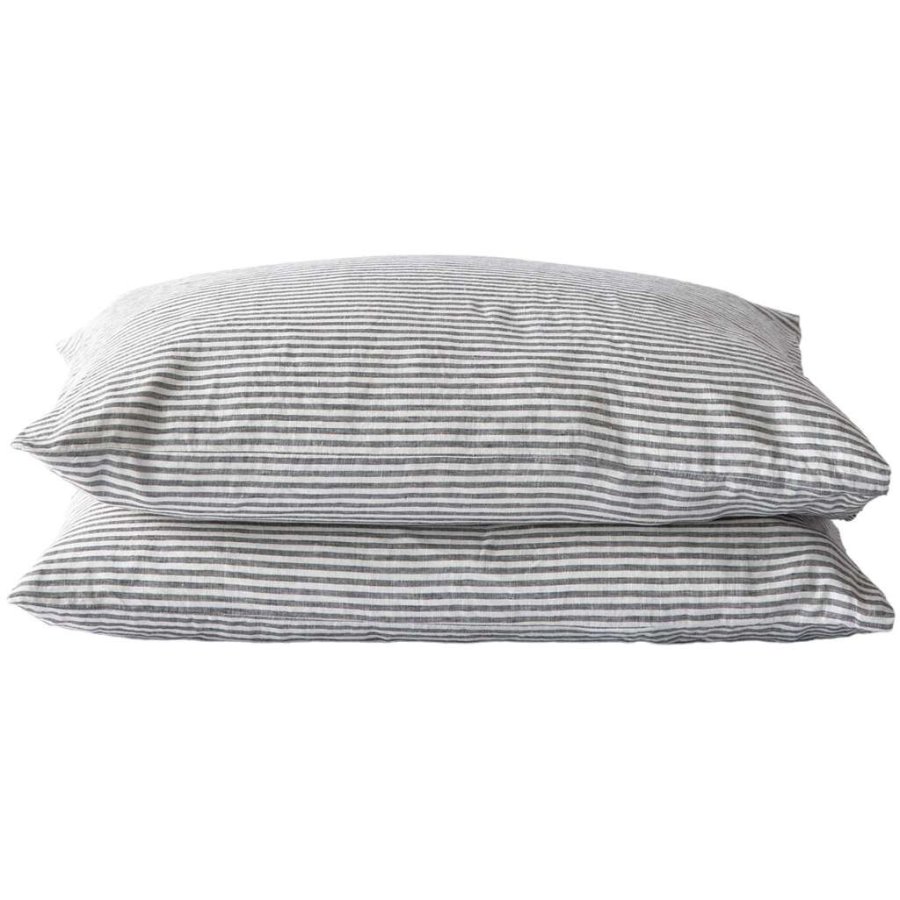Tell Me More Pudebetrk 2 stk. 50x70 cm, Grey/White
