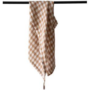 Tell Me More Viskestykke 50x70 cm, Gingham Biscuit