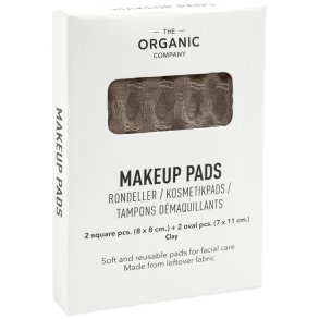 The Organic Company Big Waffle waschbare Abschminkpads 4er Set, Clay